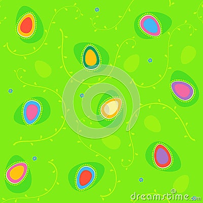 Easter seamless pattern Vector Illustration