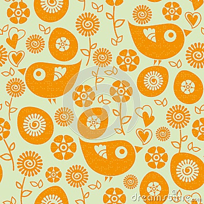 Easter seamless pattern Stock Photo