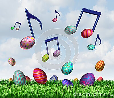 Easter Spring Music Stock Photo