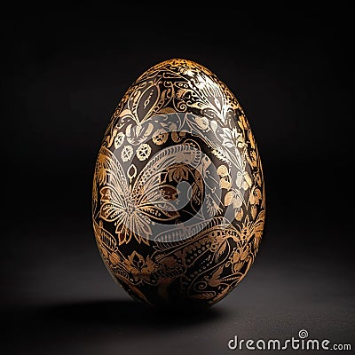 Easter, spring seasonal holiday - intricate detailed painted eggs Stock Photo