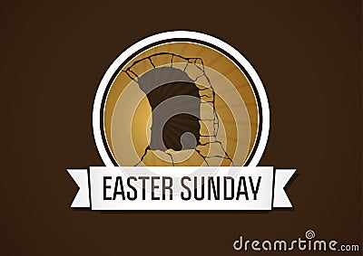 Easter sunday holy week Vector Illustration