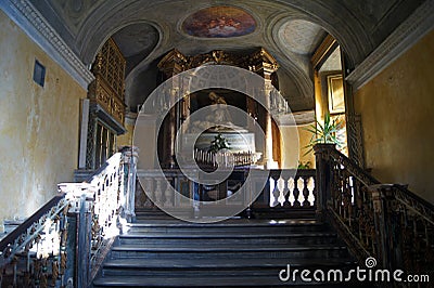Easter symbol, Italy, Turin royal church Charles Borromeo altar with Pieta Editorial Stock Photo