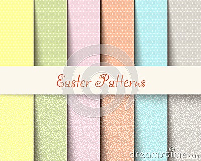 Easter tartan patterns Vector illustration Vector Illustration