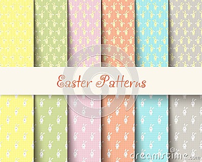 Easter tartan patterns Vector illustration Vector Illustration