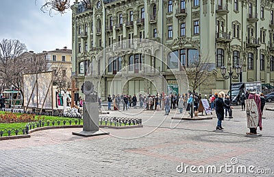 Easter theatrical show in Odessa, Ukraine Editorial Stock Photo