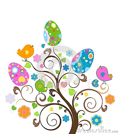 Easter tree Stock Photo