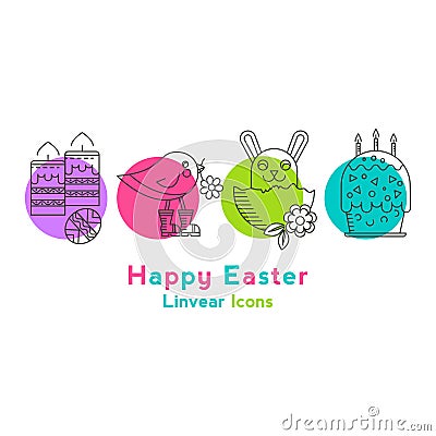 Easter vector set Stock Photo