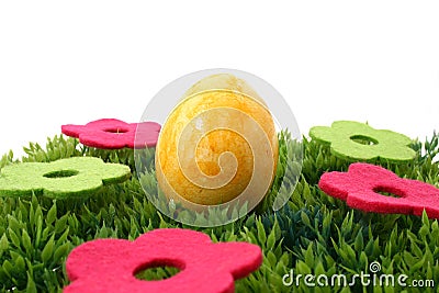 Easteregg on grass Stock Photo