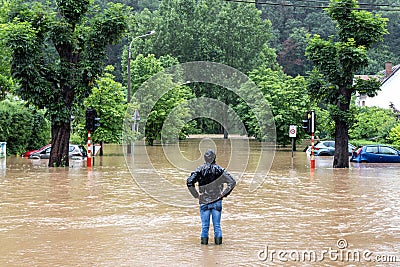 Eastern Belgium Floods Editorial Stock Photo