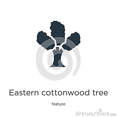 Eastern cottonwood tree icon vector. Trendy flat eastern cottonwood tree icon from nature collection isolated on white background Vector Illustration