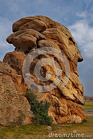 Picturesque outcrops of Bayanaul Stock Photo