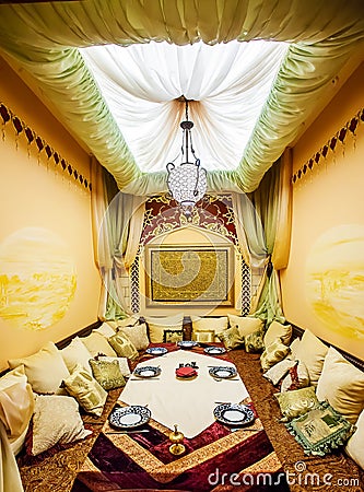 Eastern luxury interior Stock Photo