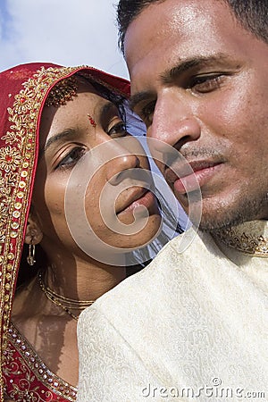 Eastern Married Couple Stock Photo