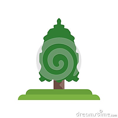 Eastern Redcedar tree icon vector sign and symbol isolated on white background, Eastern Redcedar tree logo concept Vector Illustration