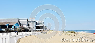 Eastern shore virginia beach oceanfront area Editorial Stock Photo