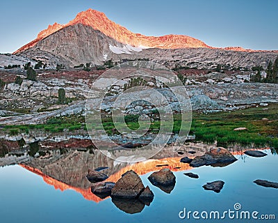 Eastern Sierra Reflection Stock Photo