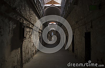 Eastern State Penitentiary cell Stock Photo