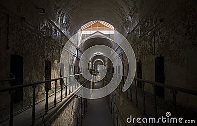 Eastern State Penitentiary cell Stock Photo
