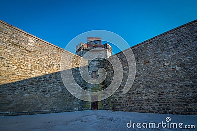 Eastern State Penitentiary Prison Wall Stock Photo