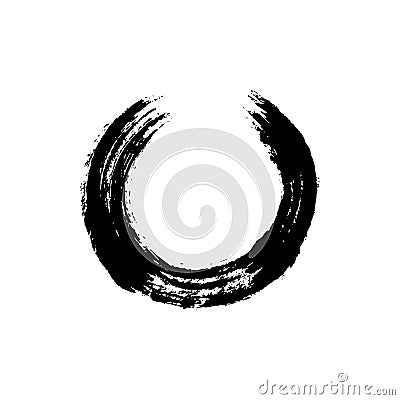 Eastern symbol enso circle Vector Illustration