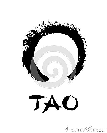 Eastern symbol enso circle Vector Illustration