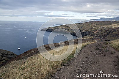 Easternmost part of the island Madeira, Ponta de Sao Lourenco, Canical town, peninsula, dry climate Stock Photo