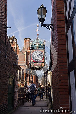 Eastgate Clock Chester Editorial Stock Photo