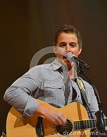 Easton Corbin at the Grand Ole Opry Editorial Stock Photo