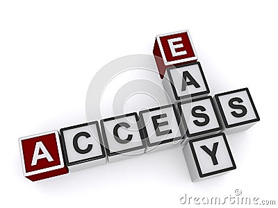 Easy access cubes Stock Photo