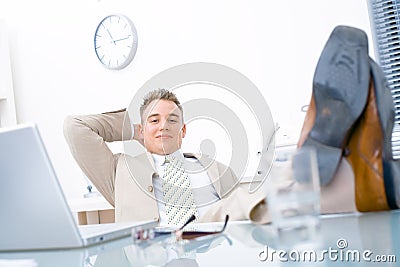 Easy businessman Stock Photo