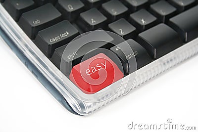 Easy button Stock Photo