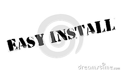 Easy install stamp Vector Illustration