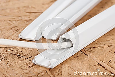 Wiring duct Stock Photo