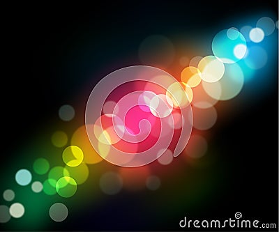 Easy to edit background 1: rainbow circle Vector Illustration