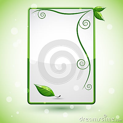 Fresh Leaf Background Vector Illustration