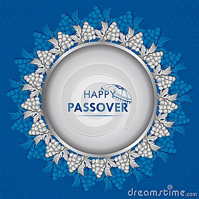 Jewish holiday of Passover Pesach Seder Vector Illustration