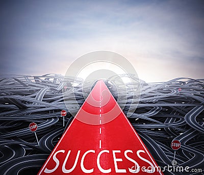 Easy way to success Stock Photo