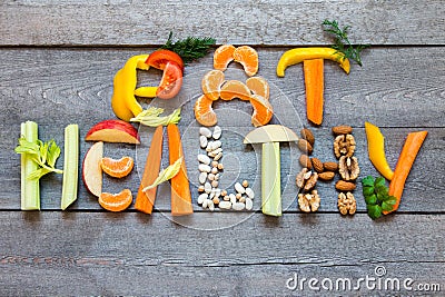 Eat Healthy Stock Photo