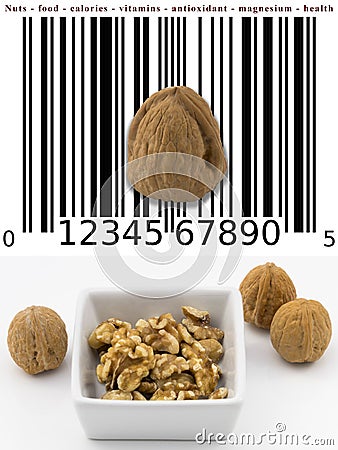 Eat nuts. Stock Photo