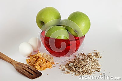 Eat well be well Stock Photo