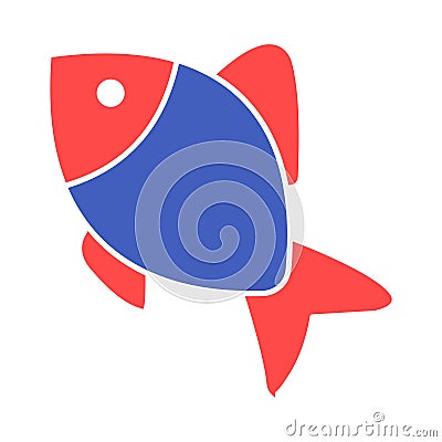 Eaten fish Isolated Vector icon which can easily modify or edit Vector Illustration