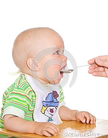 Eating child Stock Photo