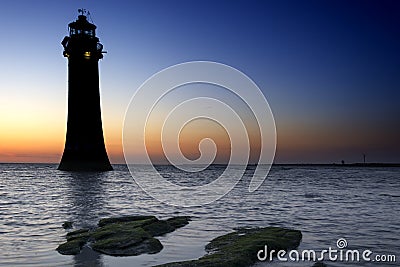 When the ebbing tide retreats.... Stock Photo