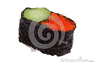 Ebiko Gunkan sushi Stock Photo