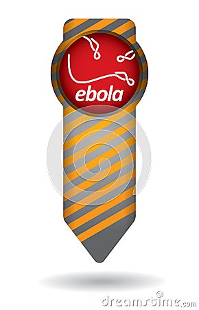 Ebola, epidemiological concept Vector Illustration