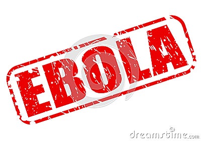 EBOLA red stamp text Vector Illustration