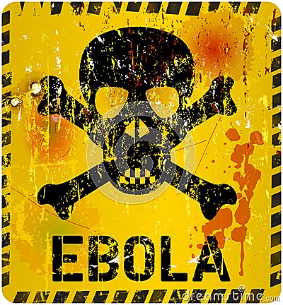 Ebola virus alert Vector Illustration