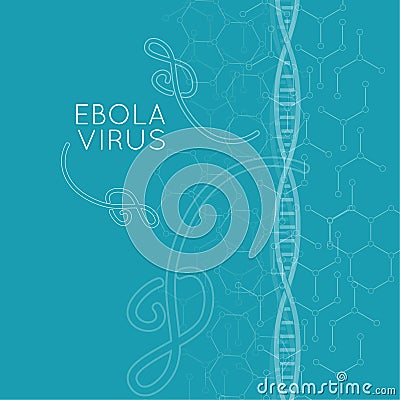 Ebola virus. Vector Illustration