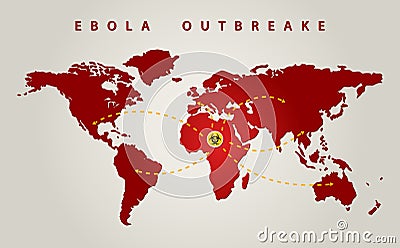 Ebola world Vector Illustration