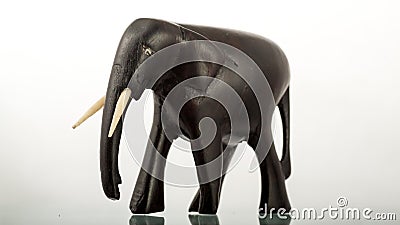 Ebony wood Elephant Stock Photo